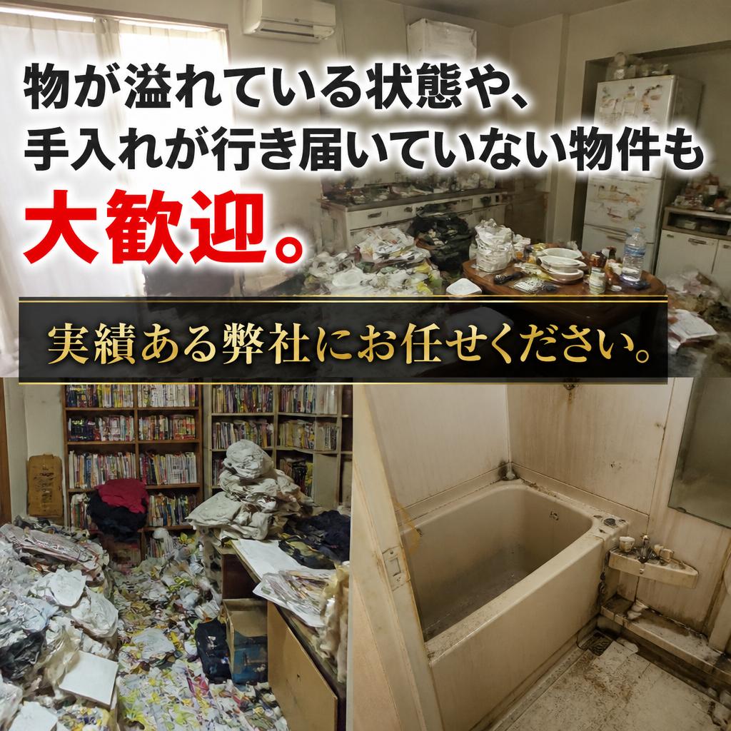 どのような状態の物件でもOK