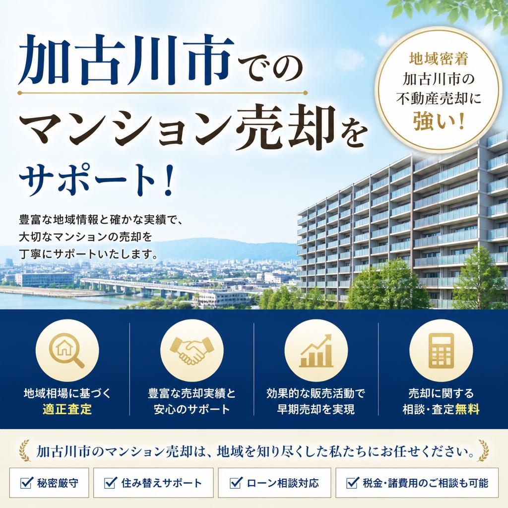 加古川市でのマンション売却をサポート！