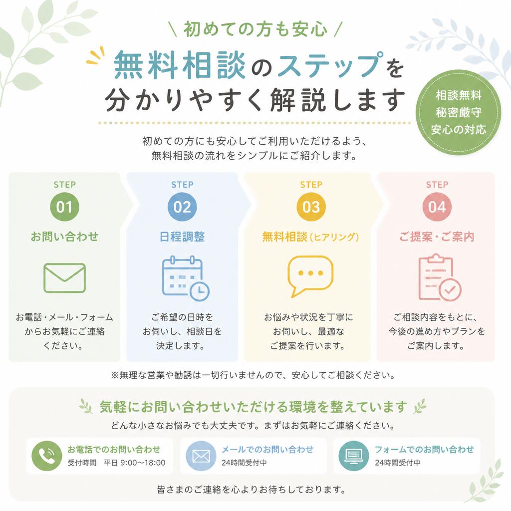 無料相談の流れ