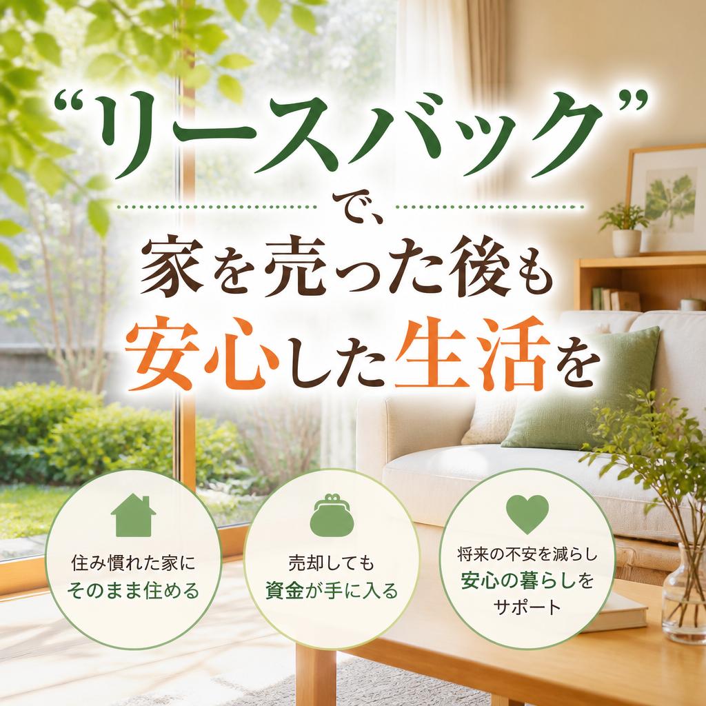 「リースバック」で、家を売った後も安心した生活を