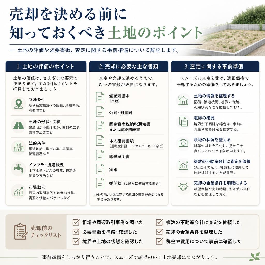 2. 土地売却に向けた準備事項