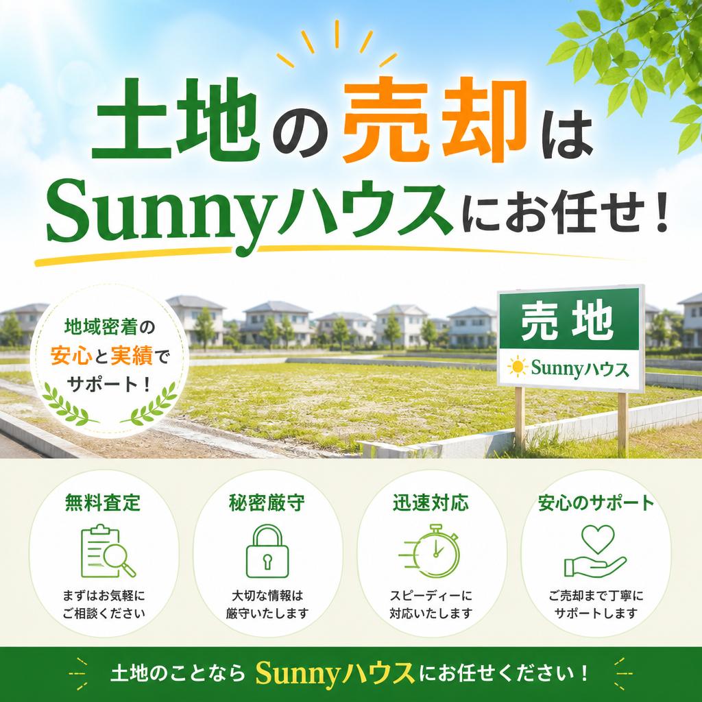 土地の売却はSunnyハウスにお任せ！