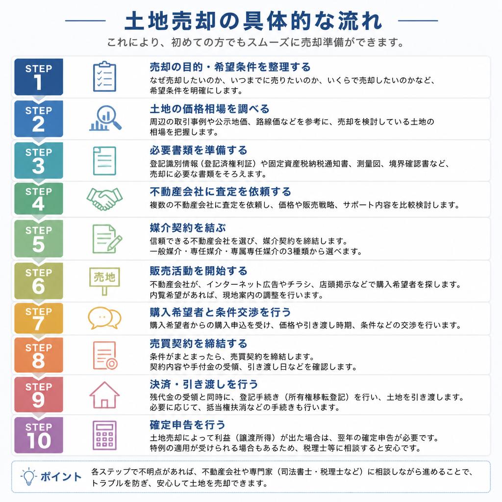土地売却の流れ