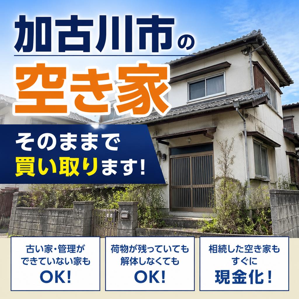 加古川市の空き家、そのままで買い取ります！