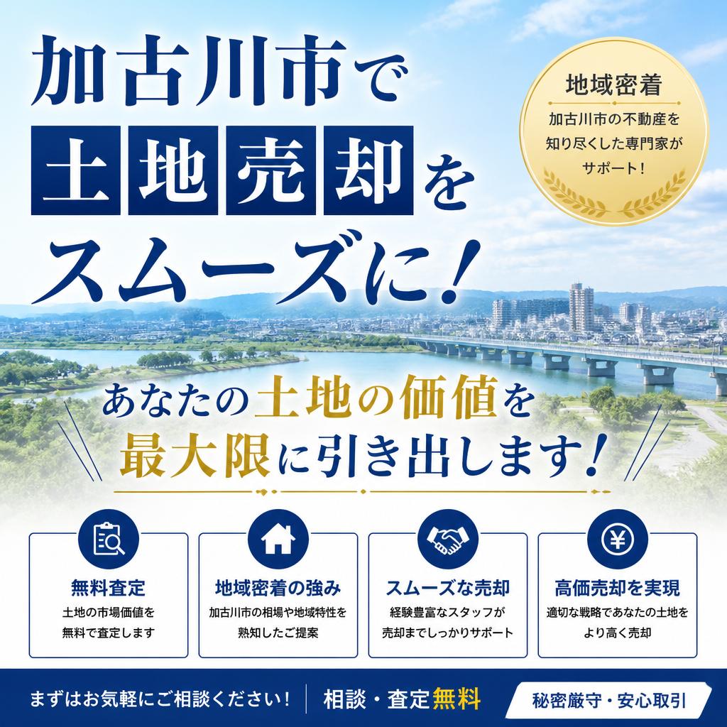 加古川市で土地売却をスムーズに！あなたの土地の価値を最大限に引き出します！