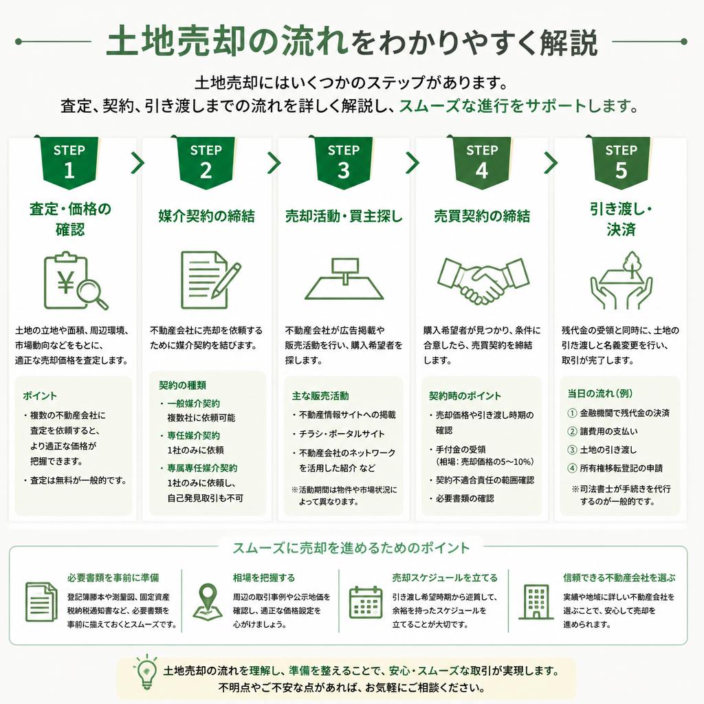 土地売却の流れを確認しよう