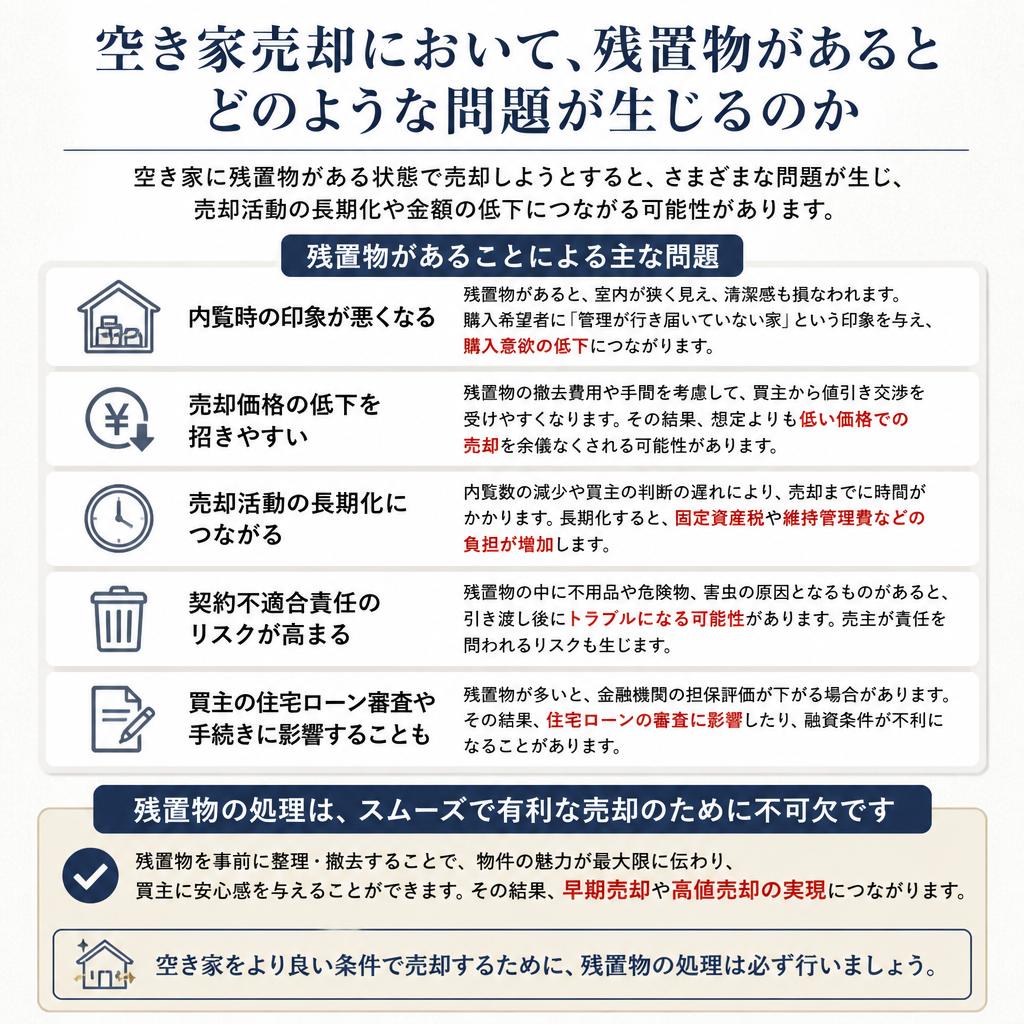 残置物処理が必要な理由