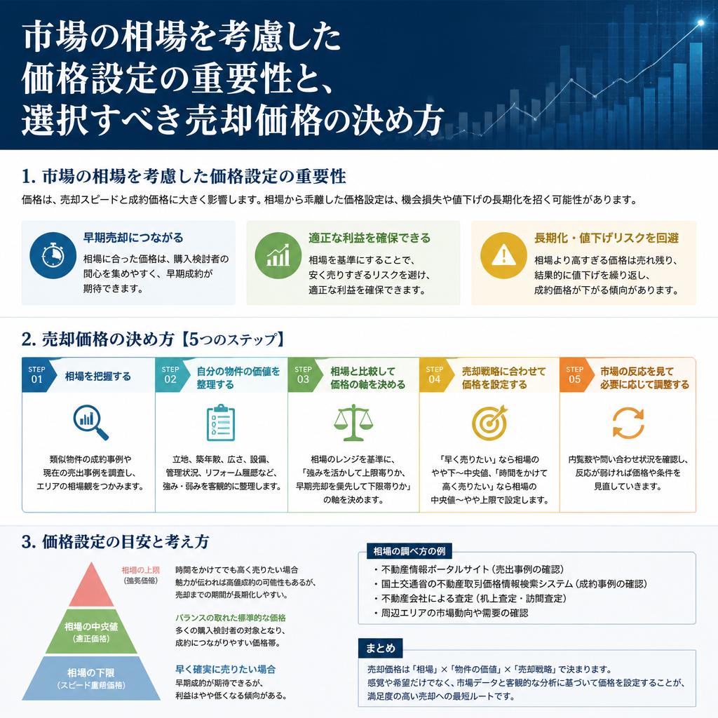 高額売却のための絶対条件①：適切な価格設定