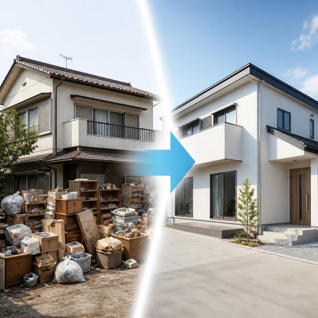 片付け不要の不動産買取を実現！